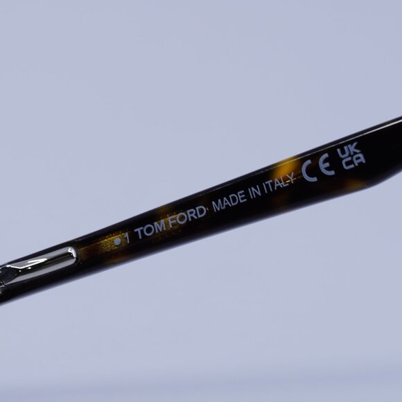 Tom Ford FT5505 052 Eyeglasses Dark Havana 52mm Square Frame - Picture 8 of 10